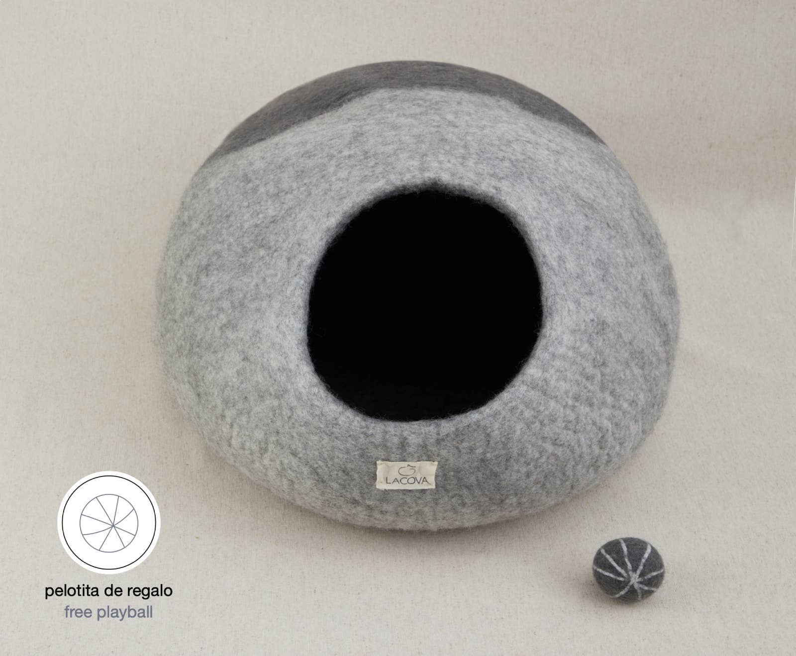 Mishum – wholesale Pet cave – Cat/dog – Cat Cave Black/Grey Tones - Limited Edition6