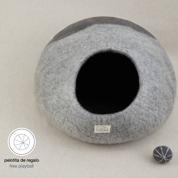 Mishum - Wholesale Pet Cave - Cat/Dog - Cat Cave Black/Grey Tones - Limited Edition6