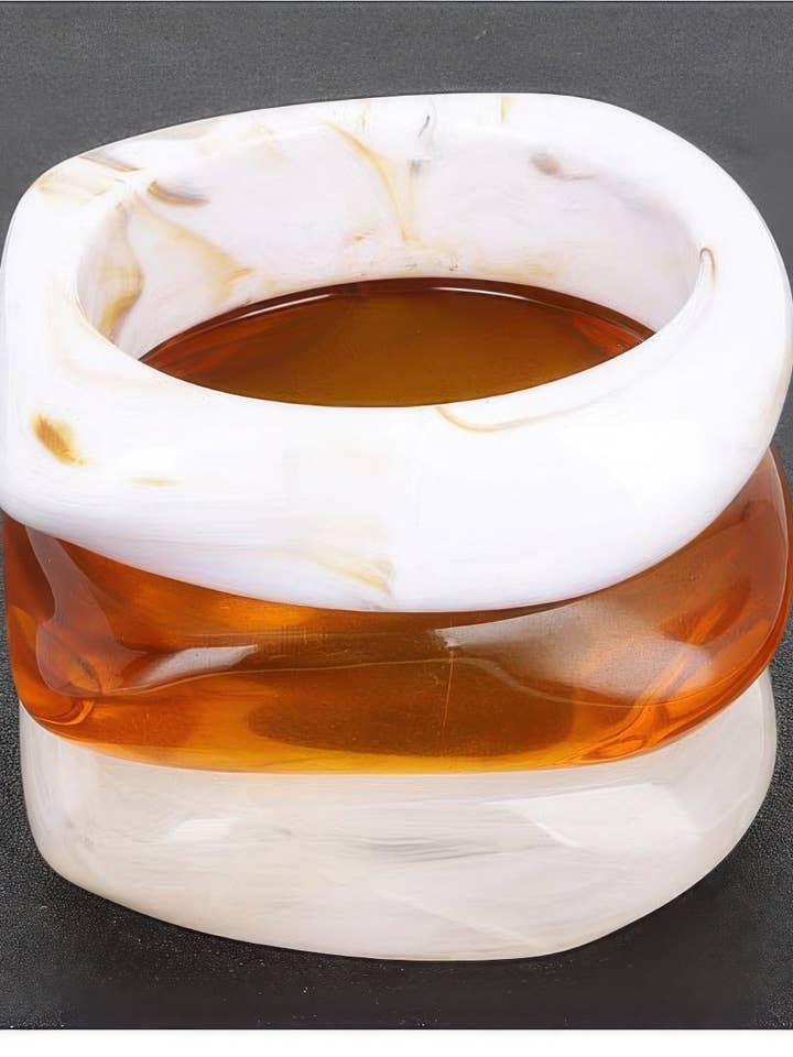 3pack Resin Bangle for wholesale by CC Wholesale Clothing