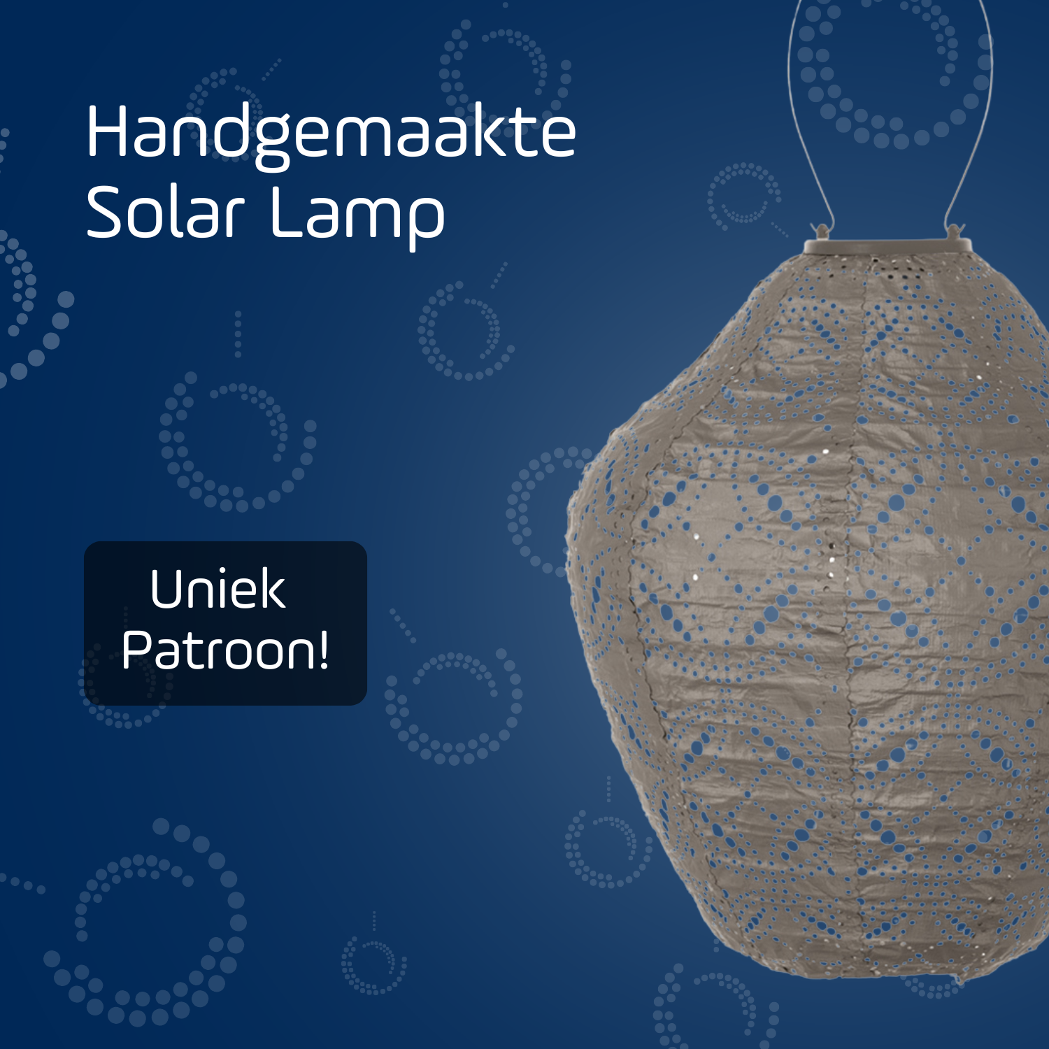 Lumiz - Wholesale Lantern - Lumiz - Mandela Jar - 30cm - Taupe1