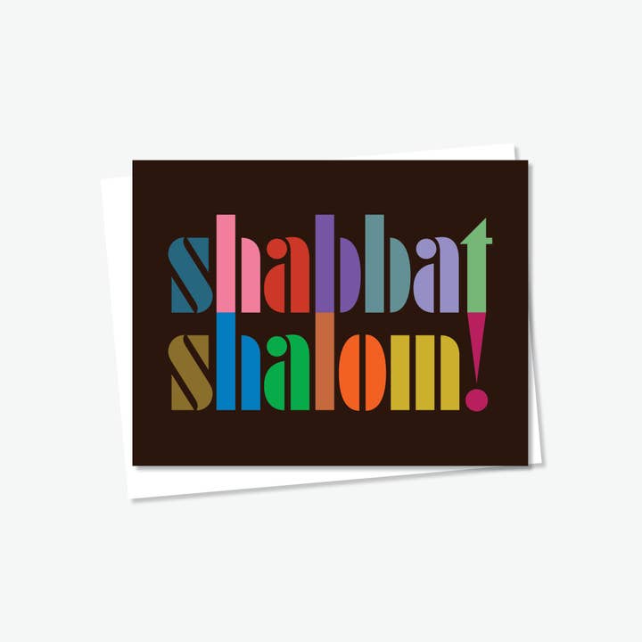 Everyday Yiddish - Wholesale Religious Card - Shabbat Shalom! Card