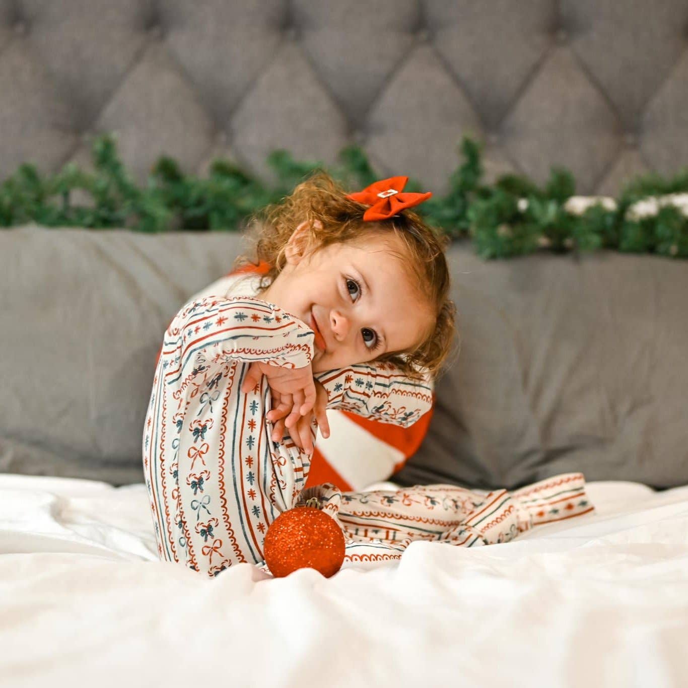 Little Joy Co. - Wholesale Sleepsuit - Baby - Candy Cane Lane Bamboo Christmas Pajamas - Zippy10