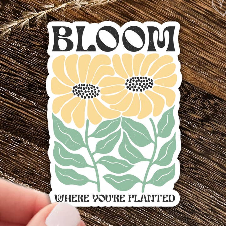 Pegatinas Bloom As You Are/ Pegatinas florales para el cuidado personal para venta al por mayor de Kenjia Design