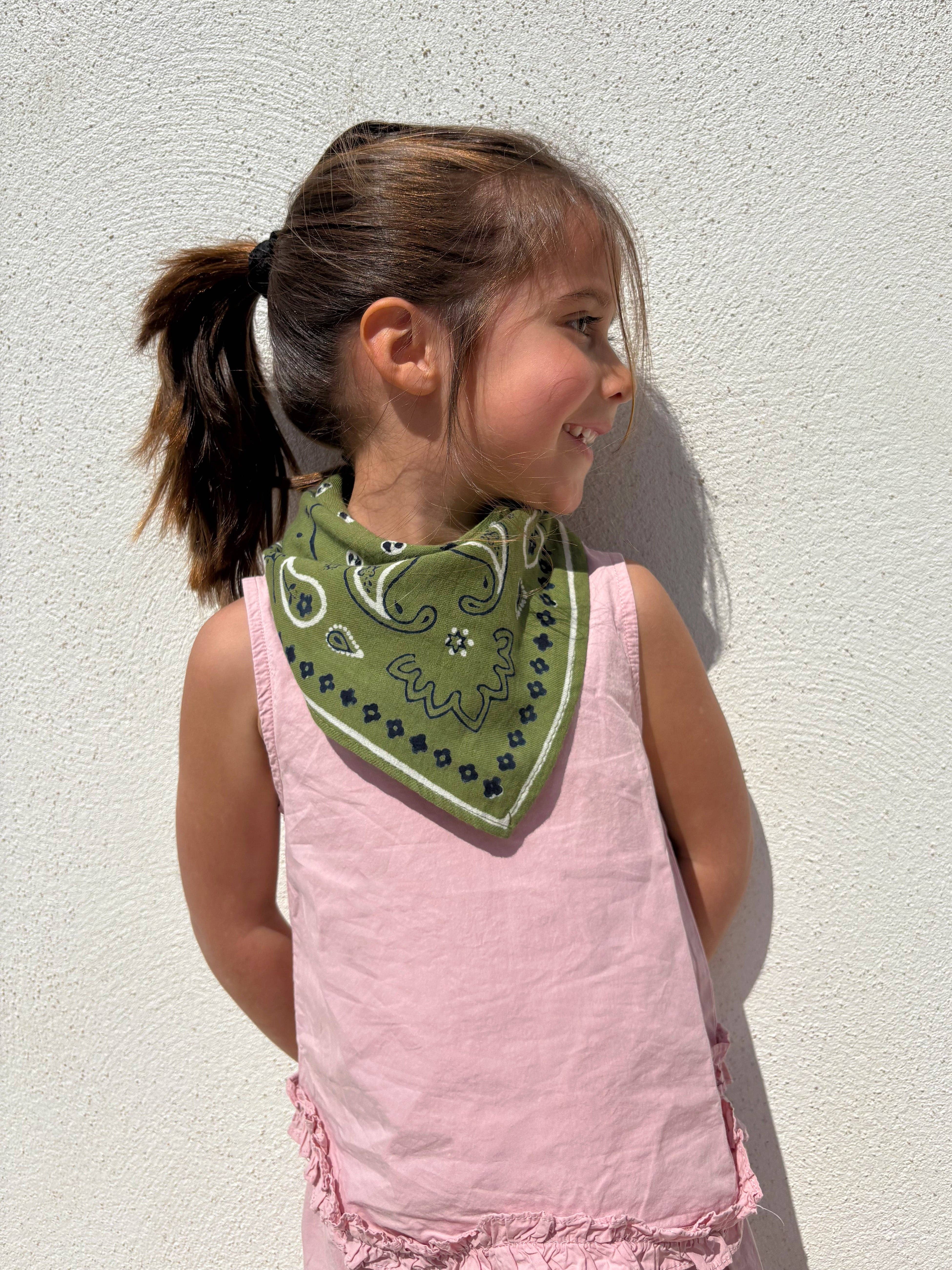 Milinane - Wholesale Scarf - Women's - Scarf 50x50 - Oscar - Khaki Bandana