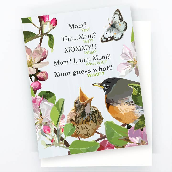 Muttertagsvögel | Blumenmuster mit Vögel und Nest für den Großhandel von The Red Barn Press
