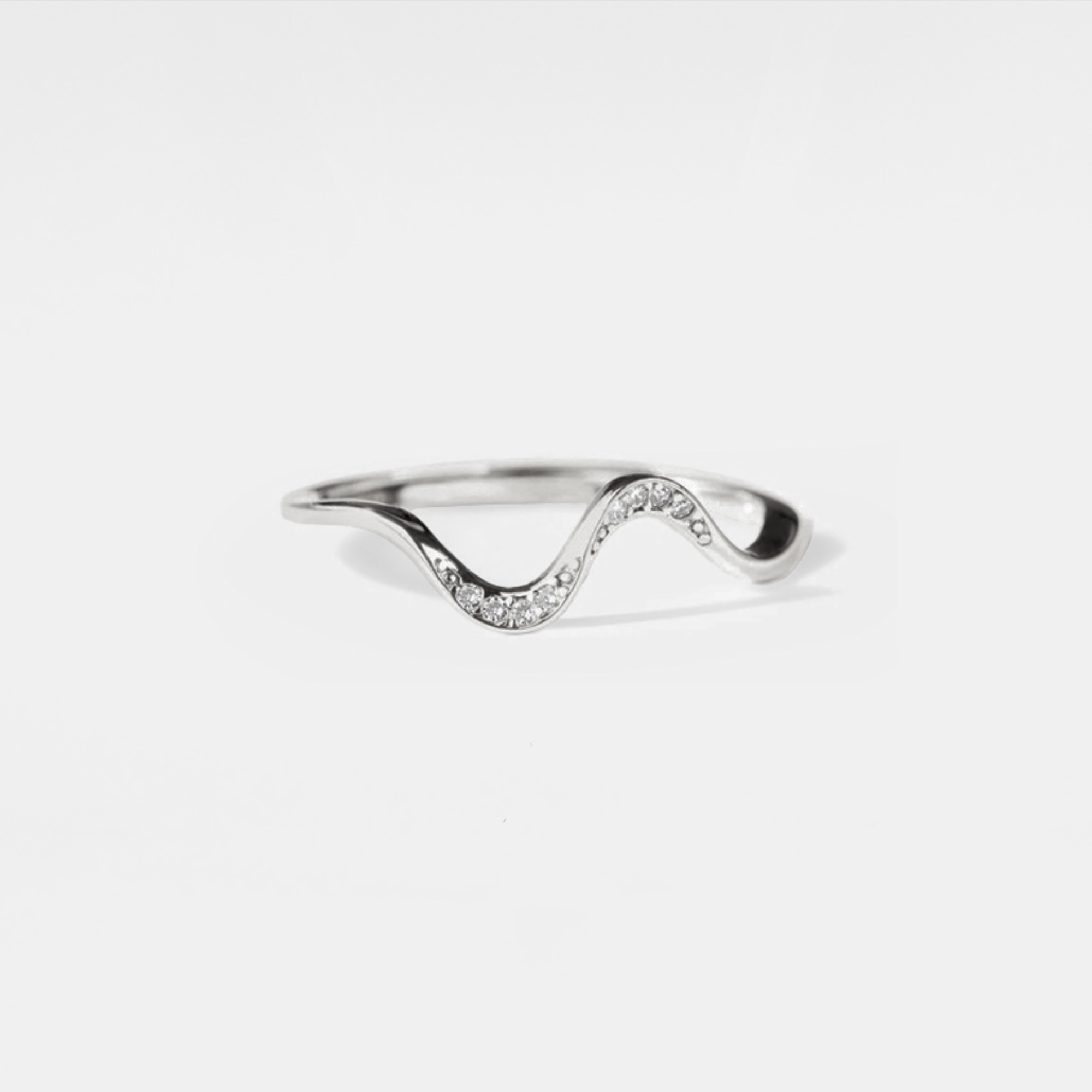 Perimade & Co. LLC - Wholesale Band/Stacked Ring - Dainty Ocean Wave Stacking Thin Ring in 925 Sterling Silver2