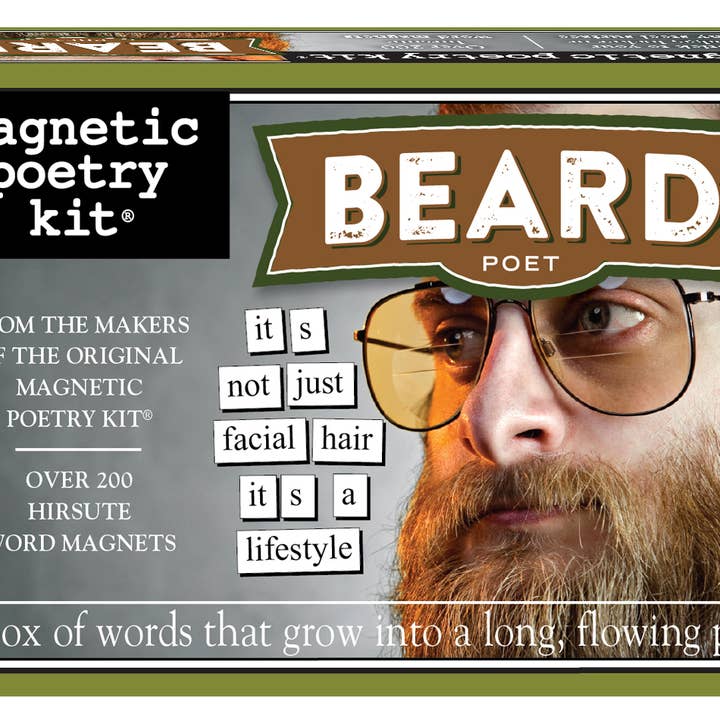 Magnetic Poetry - Wholesale Magnet - Beard Poet Magnetic Poetry Kit