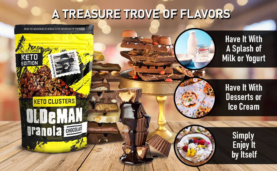 Olde Man Granola – Großhandel Granola – Schokoladen-Keto-Müsli-Cluster5