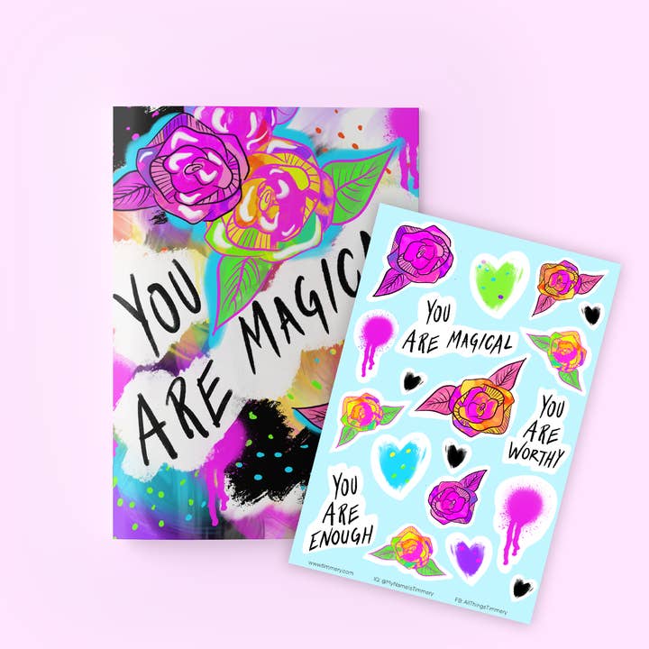 You Are Magical Journal and Sticker Set for wholesale by Timmery