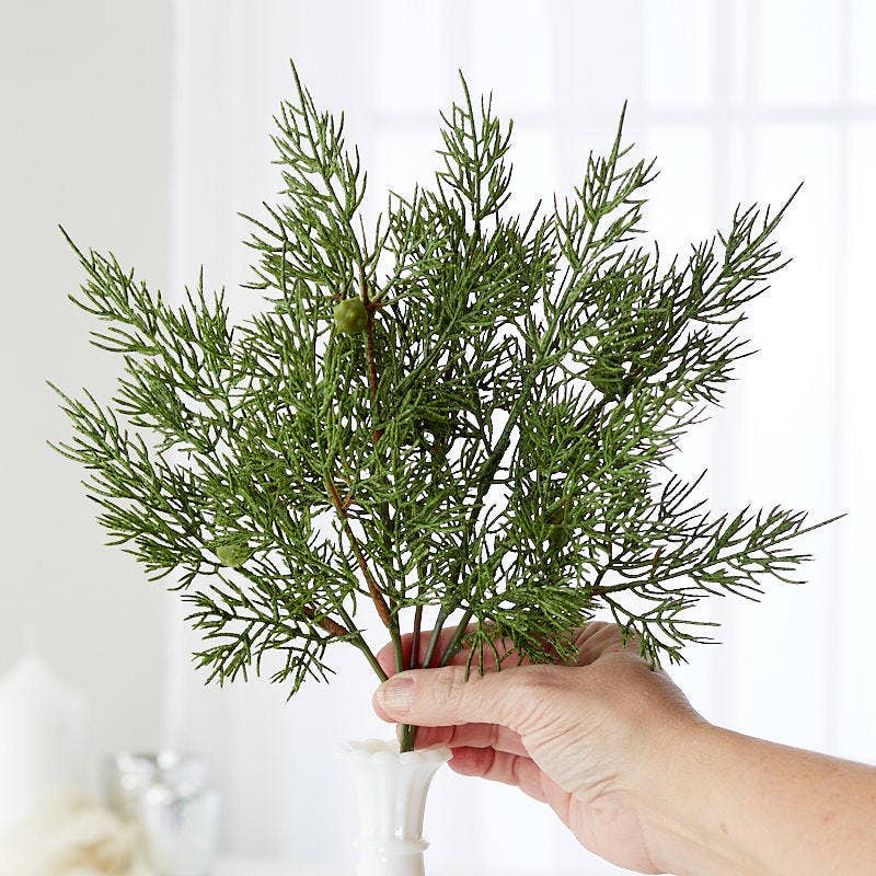 Factory Direct Craft - Wholesale Artificial Plant - 12-1/2" Indoor or Outdoor Artificial Juniper Cedar Greenery1
