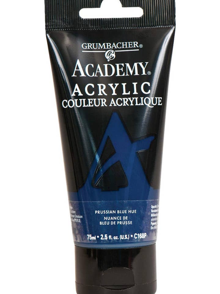 Grumbacher® Academy® Acrylic Blue Color Family for wholesale by Chartpak, Inc.