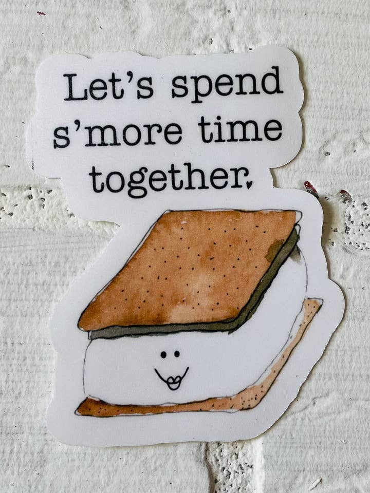 Autocollant Let's Spend S'more Time Together pour la vente par Krafty Inc