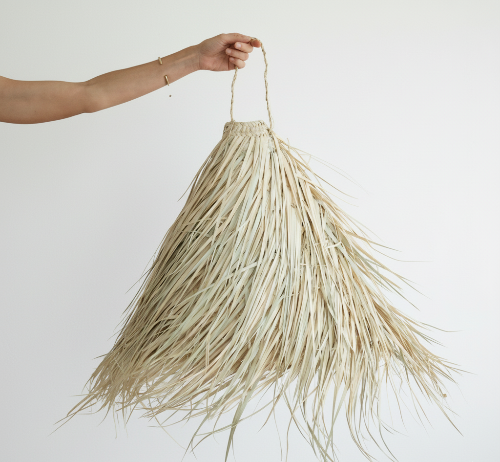 High crafty - Wholesale Chandelier/Hanging Light - Handcrafted Palm Leaf Pendant Light – Pipa Moroccan Hanging 0