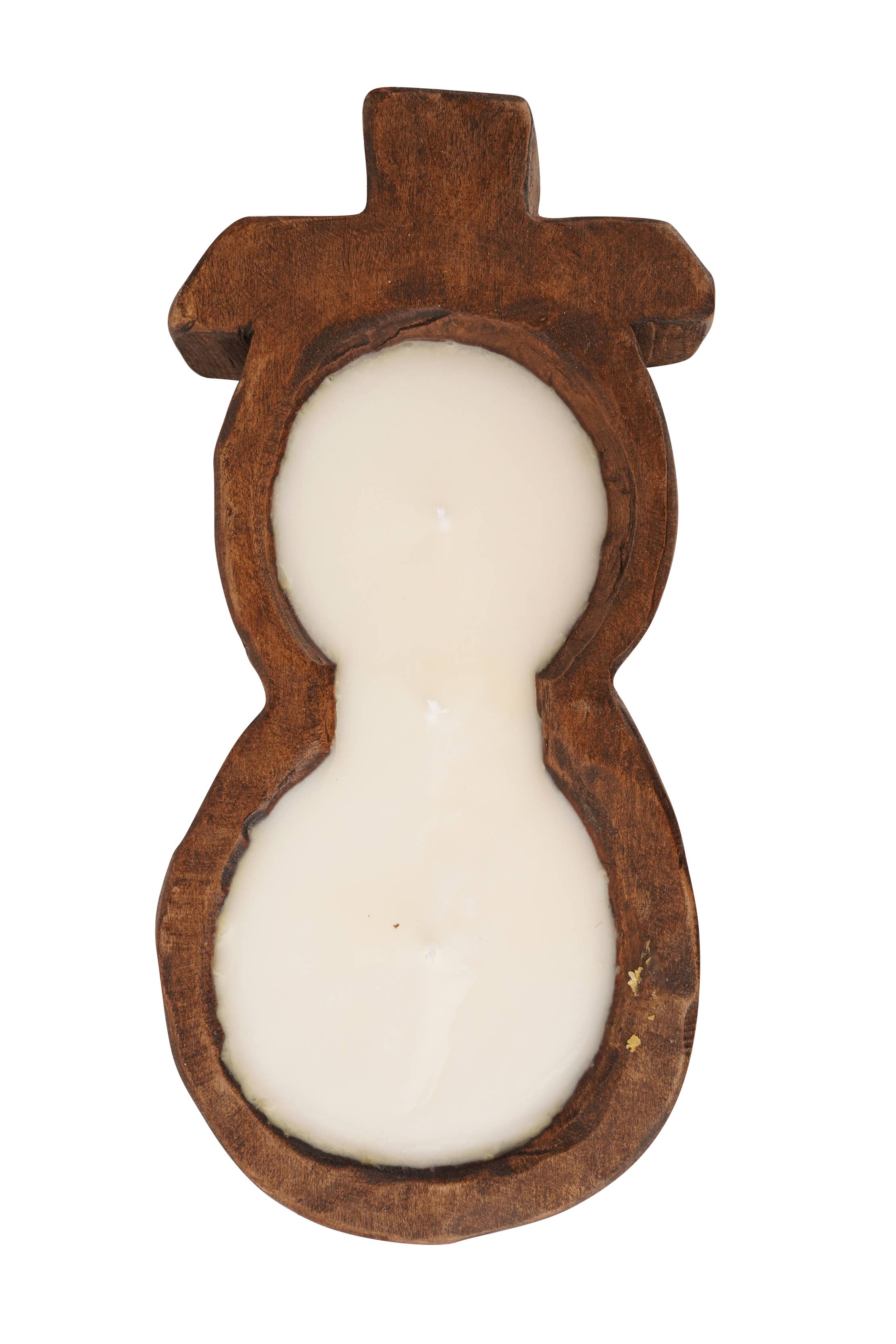 My Amigos Imports - Wholesale Candle Holder - Snowman-Farmhouse-Candle Ready Dough Bowl-6x12 inches-Small11