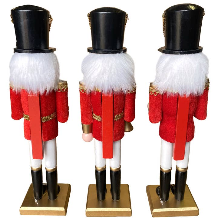 Santa’s Workshop Inc. - Wholesale Holiday Nutcracker - 14" Red Marching Band Nutcrackers, 3 Assorted4