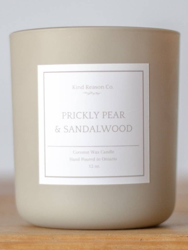 Prickly Pear & Sandalwood - Odour Eliminating Candle for wholesale by Kind Reason Co