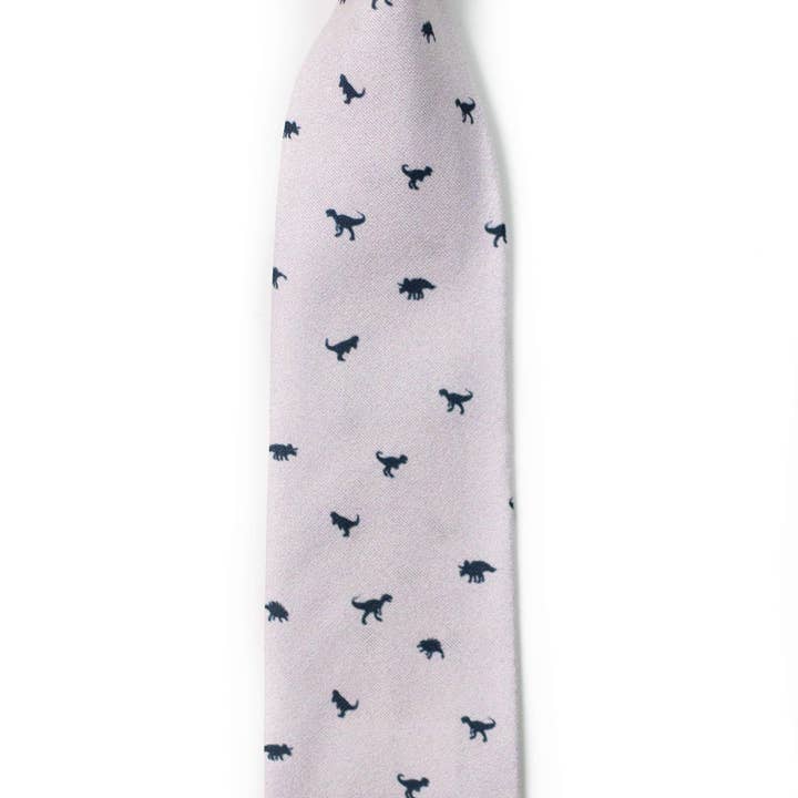 Tough Apparel - Wholesale Necktie - Men's - Spike - Cream Dinosaur Tie