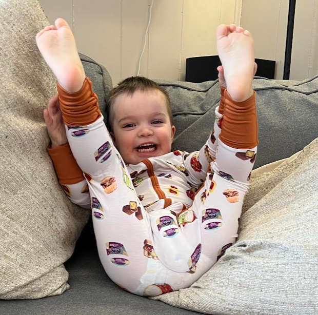 Buffalovely - Wholesale Sleepwear Set - Kids - Buffalo Foodie Favorites Bamboo Pajamas- Full Zip Romper3