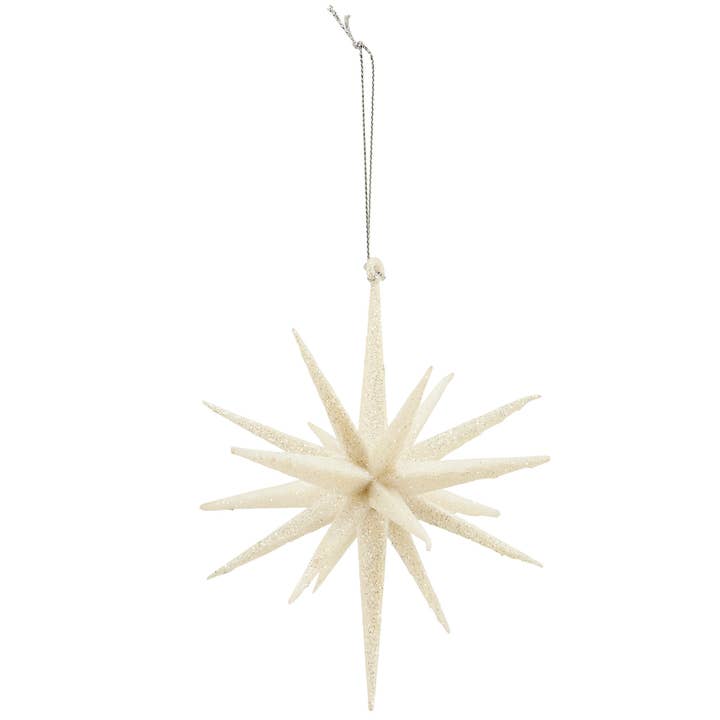 Primitives by Kathy - Wholesale Ornament - White Starburst Ornament Lg1