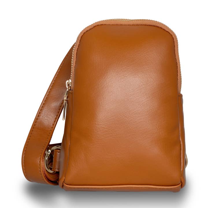 Unisex Real Leather Sling Bag Fanny Crossbody for wholesale by Krediz