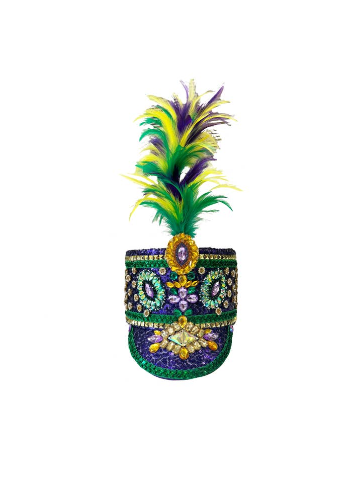 Mardi Gras Creations - Vendita all'ingrosso Costume di carnevale - Unisex - Cappello da conduttore con piuma1