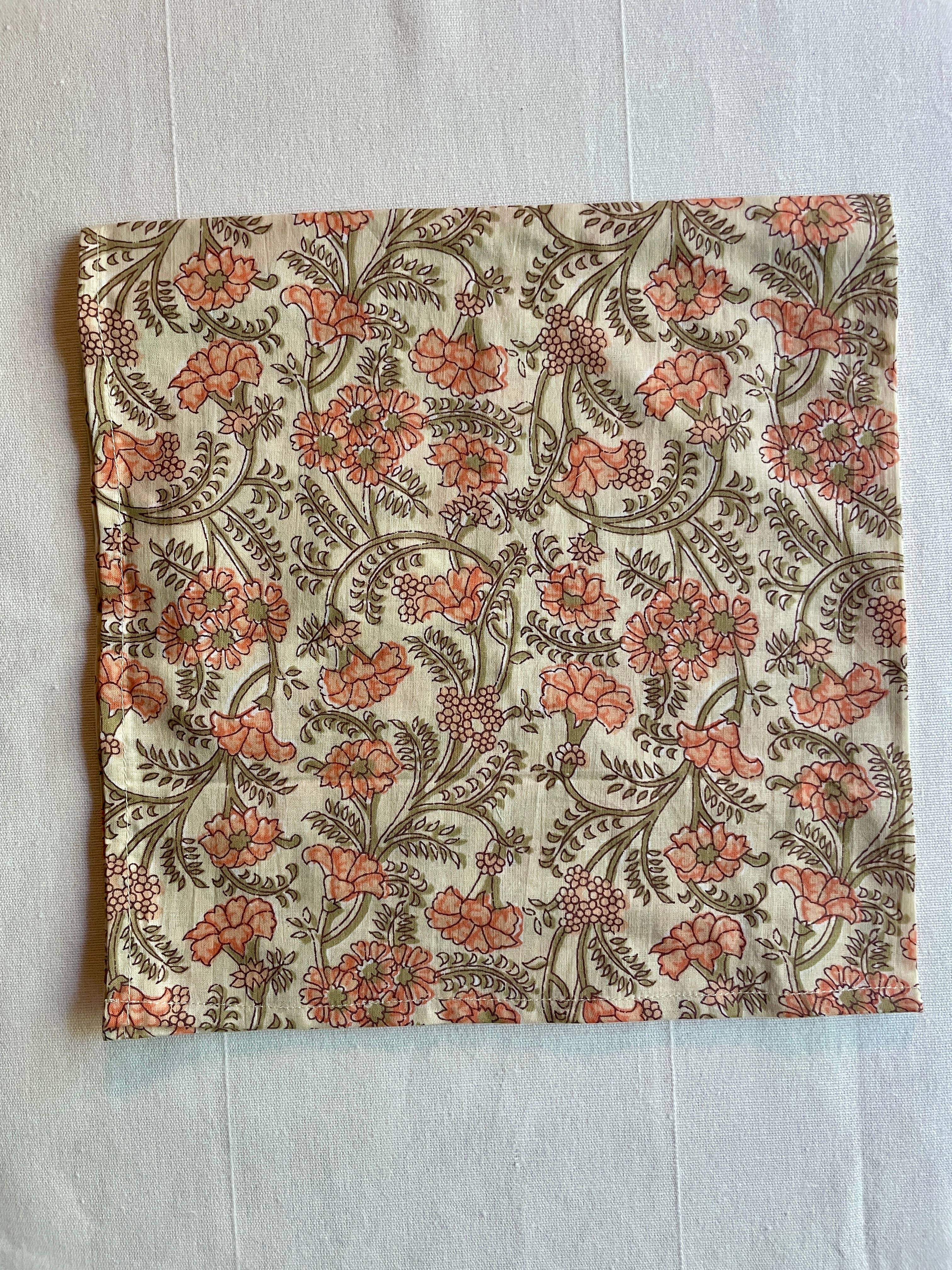 Curiosity - Wholesale Dinner & Cloth Napkin - Handcrafted 100% Cotton Block Print Cloth Napkin – Set of 49