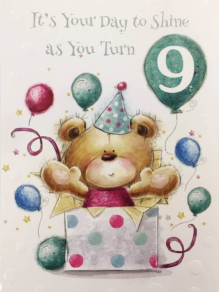 Rosedale Gold Cartes d'anniversaire - 9 ans (lot de 3) 19965 pour la vente par A-Line Greetings