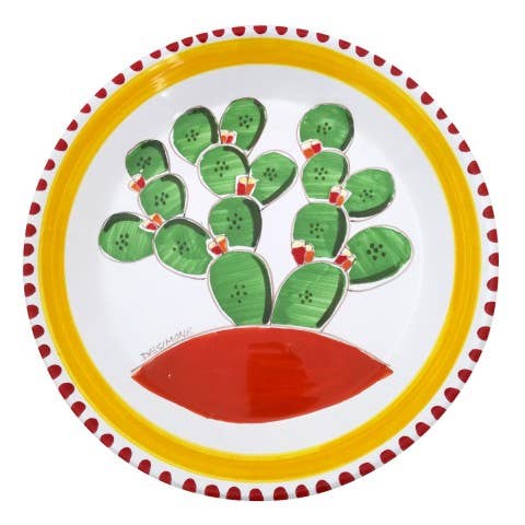 Prato de servir Figos da Índia PT35FC por atacado de Ceramiche De Simone