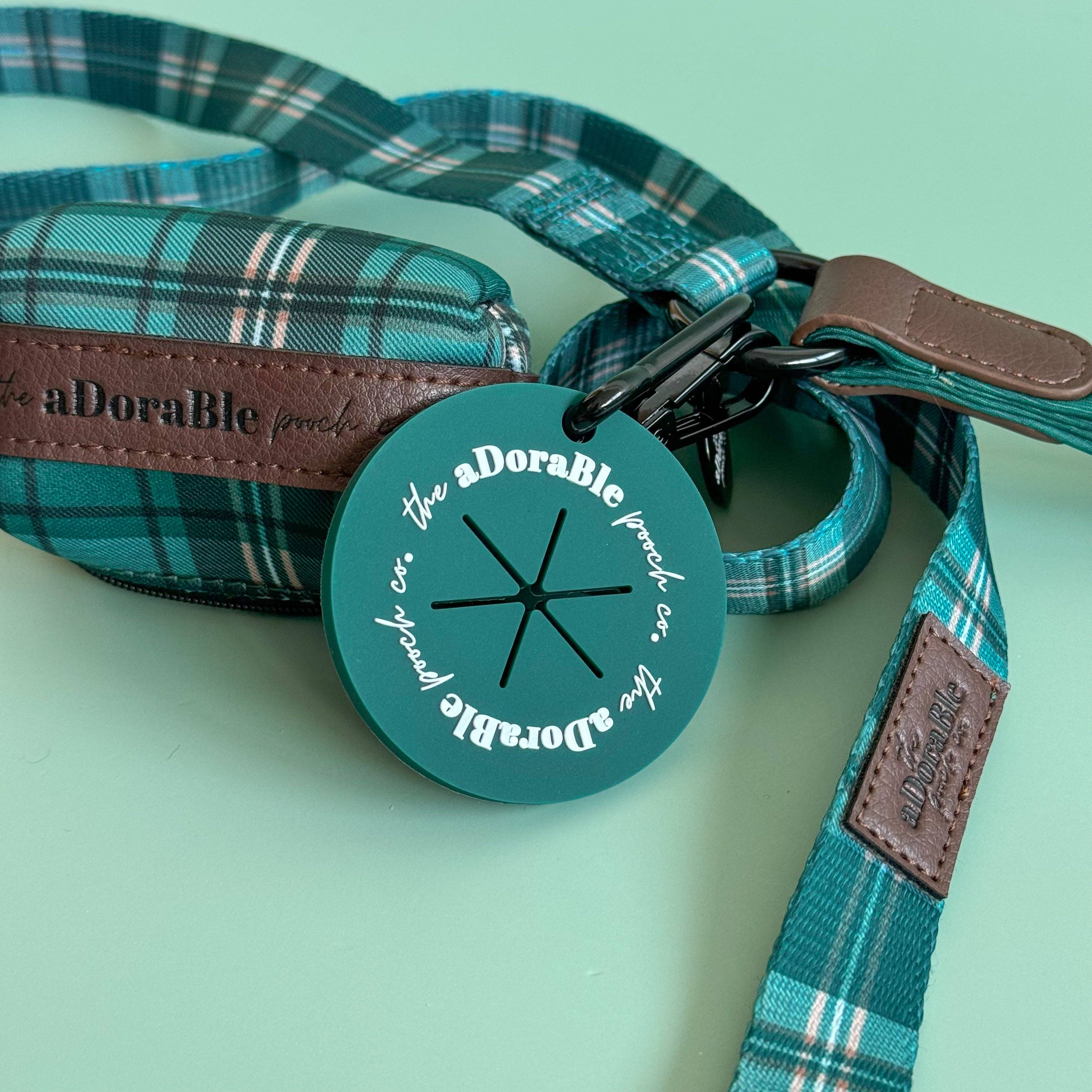 The aDoraBle Pooch Company – wholesale Pet poo bag dispenser – Dog Poop Bag Carrier - Pheasant Green - The aDoraBle Pooch Company2