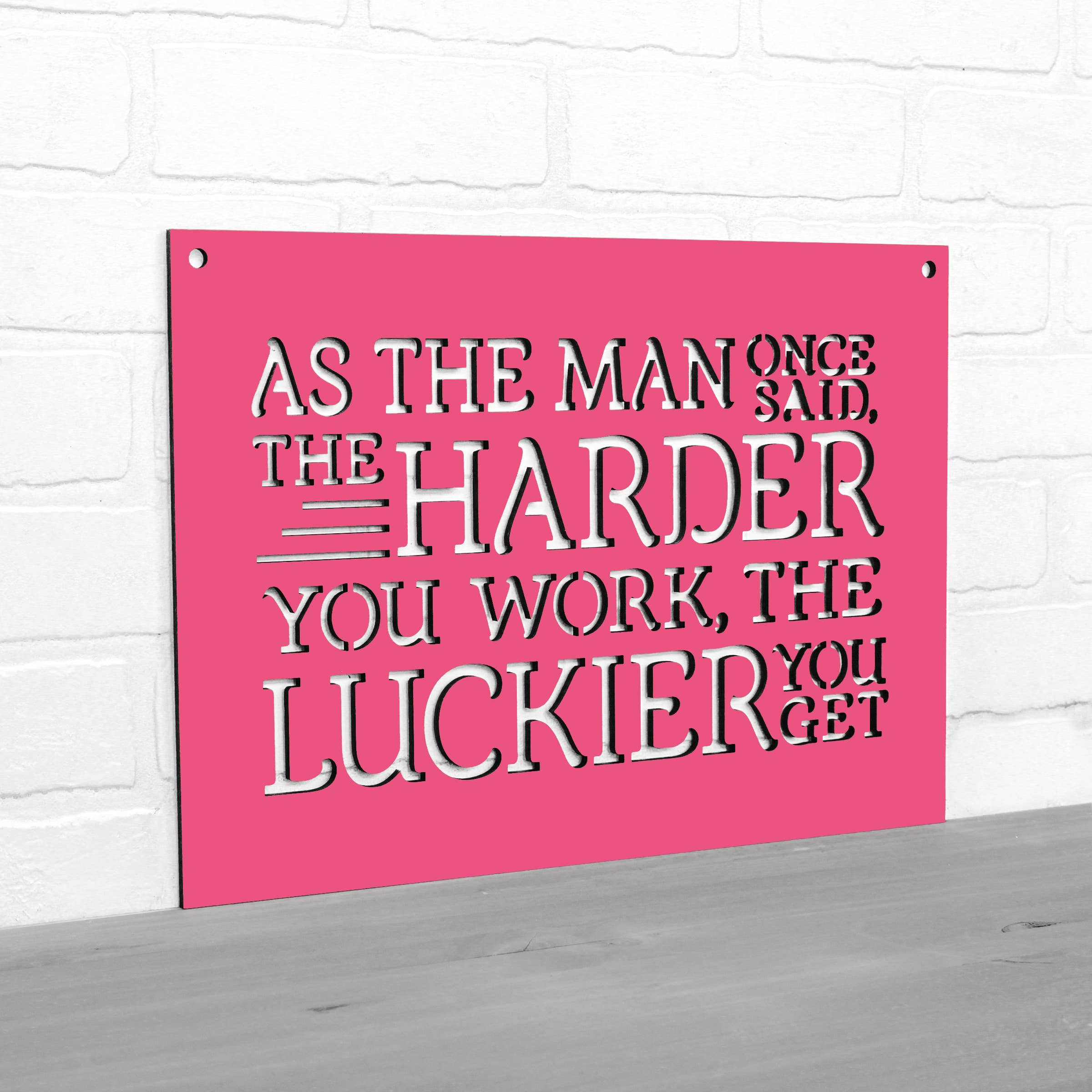 Spunky Fluff - Wholesale Wall Sign - As The Man Once Said Ted Lasso Wooden Quote Sign4