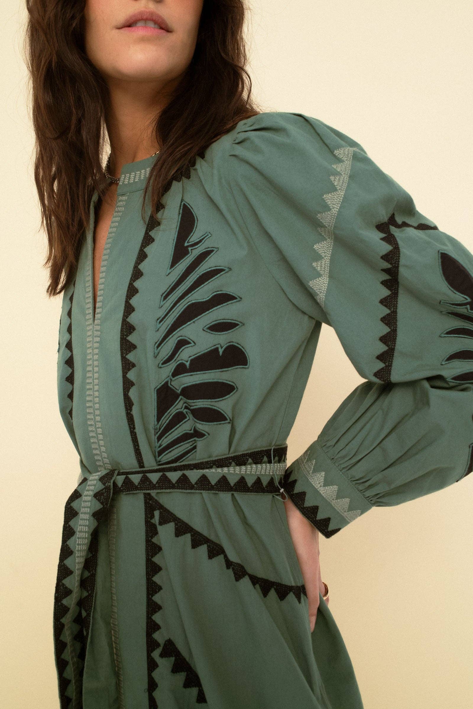 Sonmer Shop USA – wholesale Klänning - Dam – Susans gröna klänning4