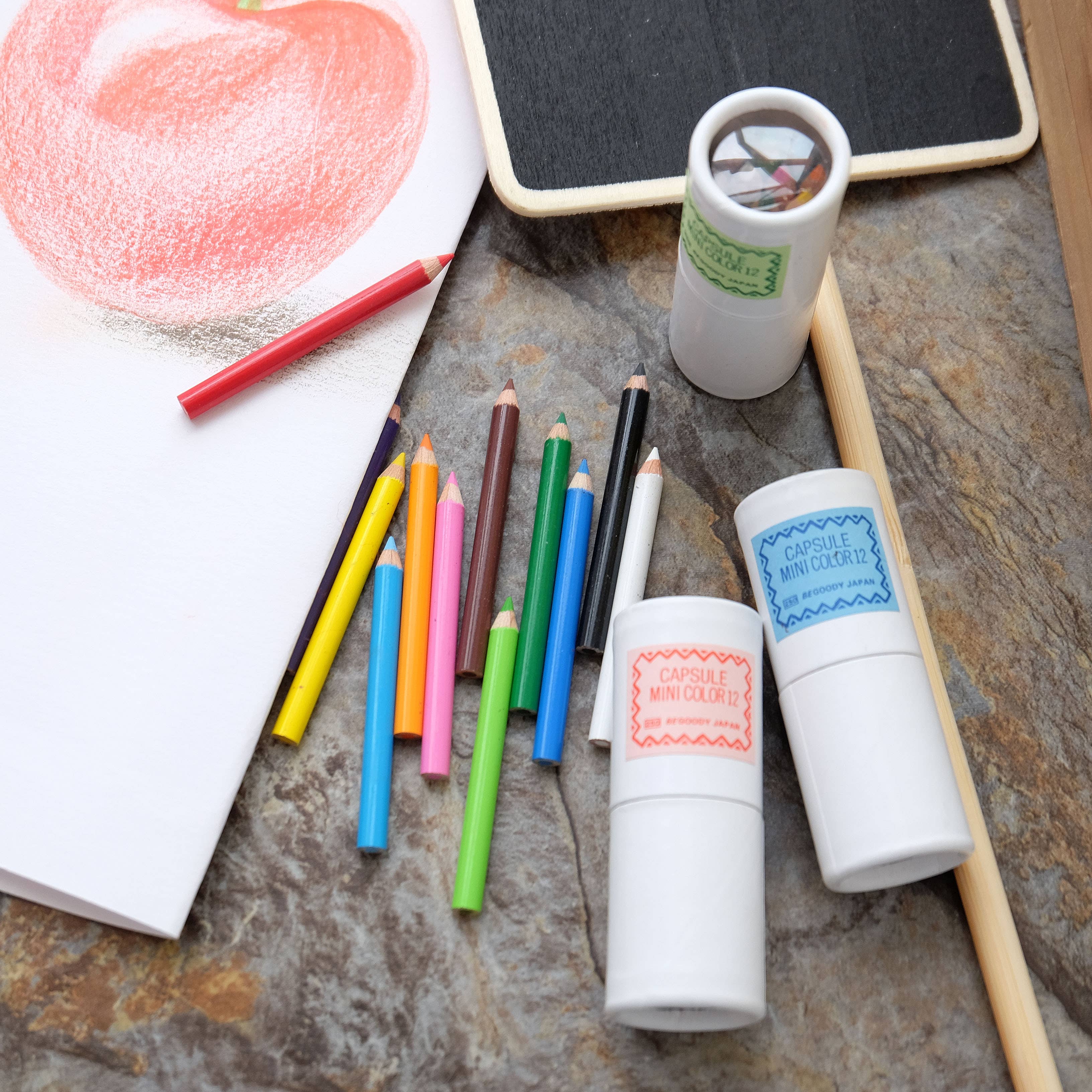 BCmini - Wholesale Colored Pencil - 21602 12 sets of 12 mini pencils in mini paper tube-1218