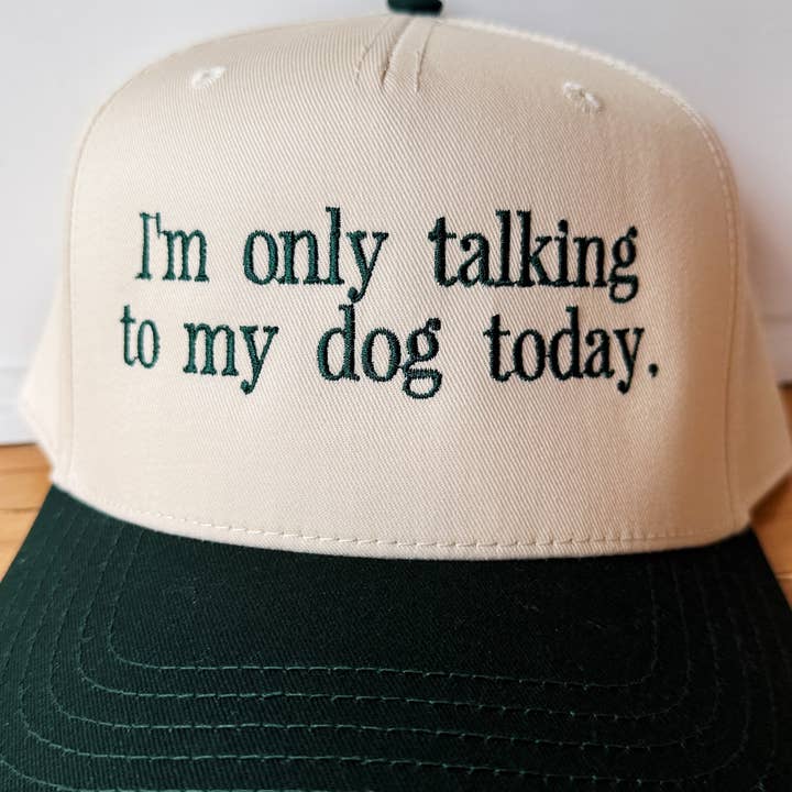La Fête Goods - Wholesale Trucker Hat - Unisex - Talking to my Dog Canvas Hat1