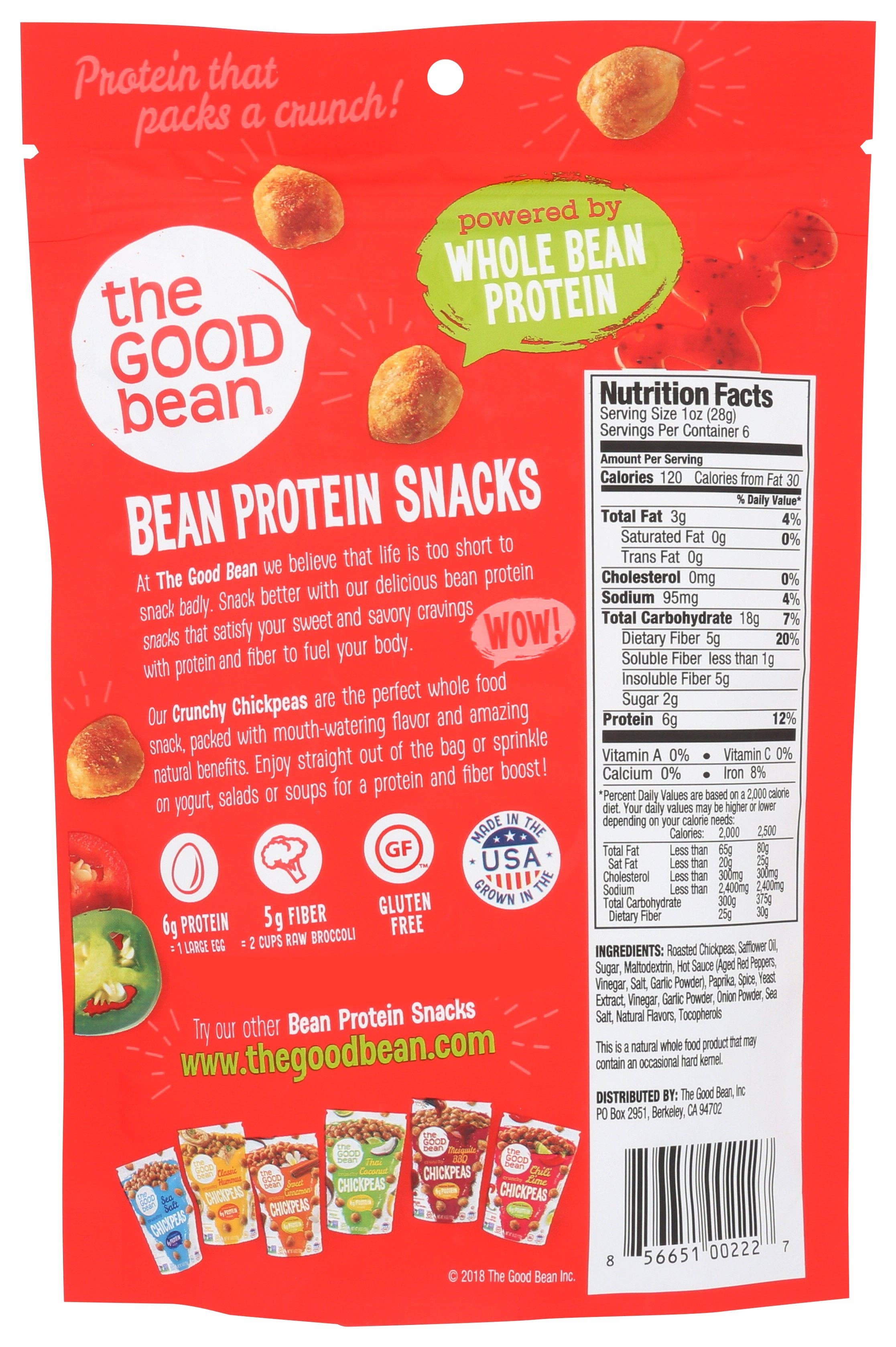 Everyday Supply Co - Wholesale Puffed Snack - THE GOOD BEAN CHICKPEA SWT SRIRACHA - Case of 61