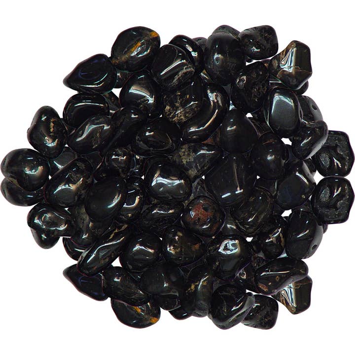 Kheops International - Wholesale Spiritual Stone/Crystal - Tumbled Stones Black Onyx (1lb)