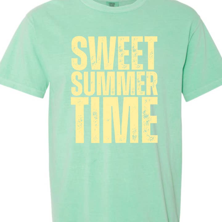 Kiki's Boutique - Wholesale Screen Printed T-Shirt - Women's - Sweet Summer Time Comfort Color Tee4