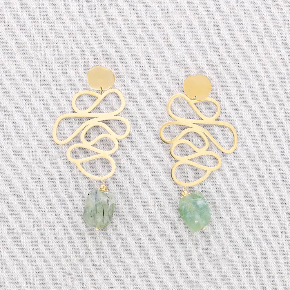 Sonata - Wholesale Snap Jewelry - Filigree Stone Steel Earrings9