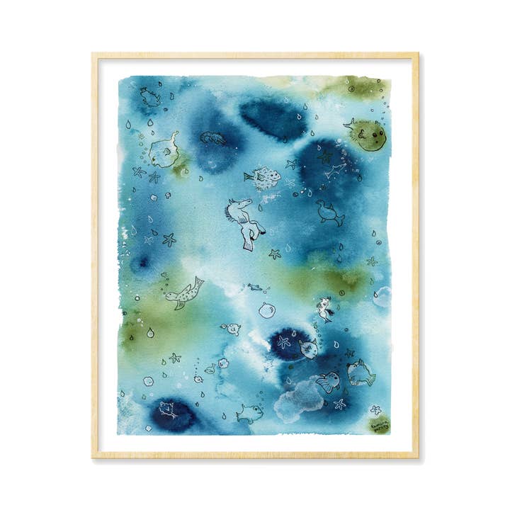 Enchantment Under the Sea Art Print voor wholesale door Tamara Garvey Illustration