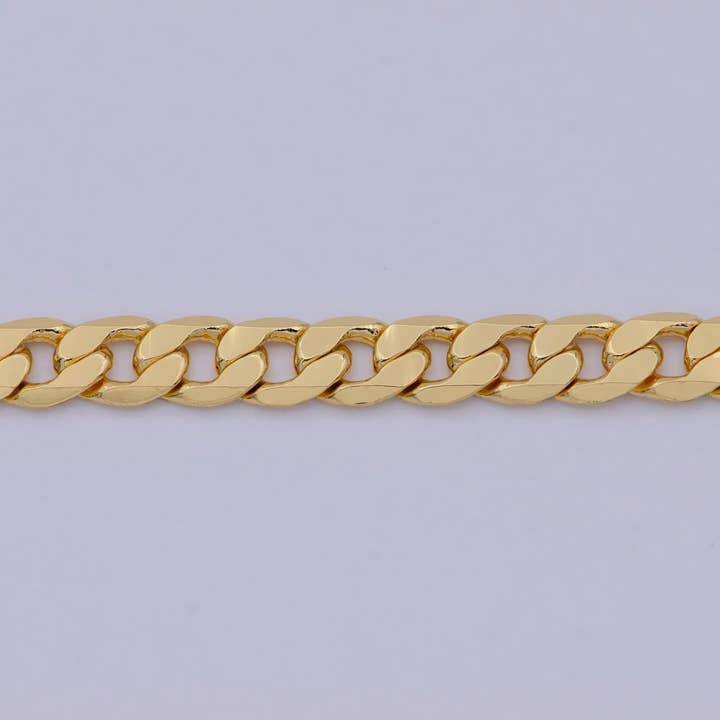 Aim Eternal - Wholesale Link & Chain Necklace - 24k Gold Filled Cuban Link Chain Mens Gold Cuban Curb Chain Mens Jewelry 4mm Cuban Chain for Men Gold Jewelry Chain Boyfriend Gift | WA-472 Clearance Pricing1