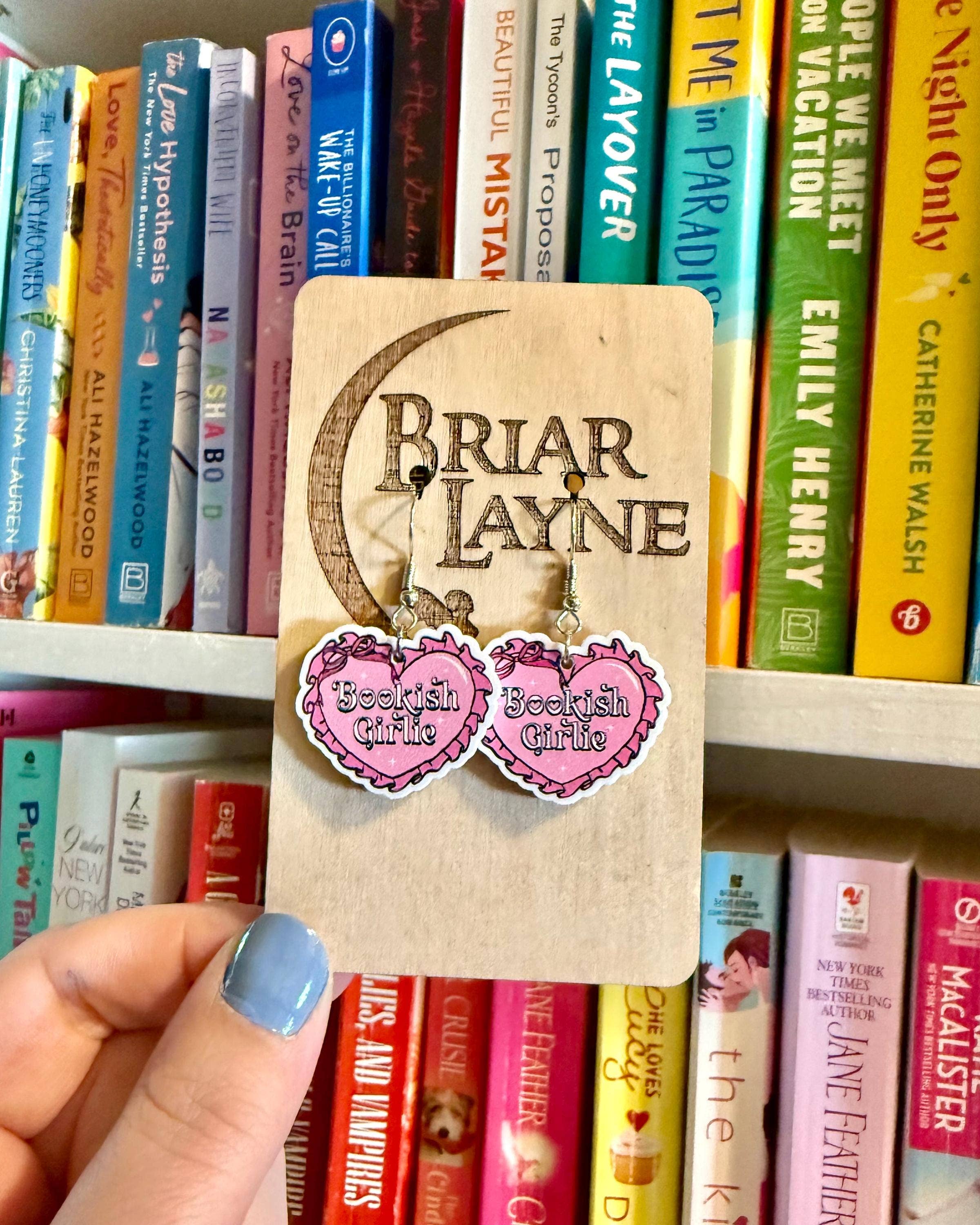Briar layne - Wholesale Dangle Earrings - Bookish Girlie Book Club Reading Booktrovert Earrings1