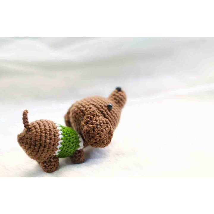 TOMOPOD LLC - Wholesale Stuffed/Plush Toy - Kids & Baby - Crochet The Dachshund Dog, Amigurumi Dog, Handmade Plushie1