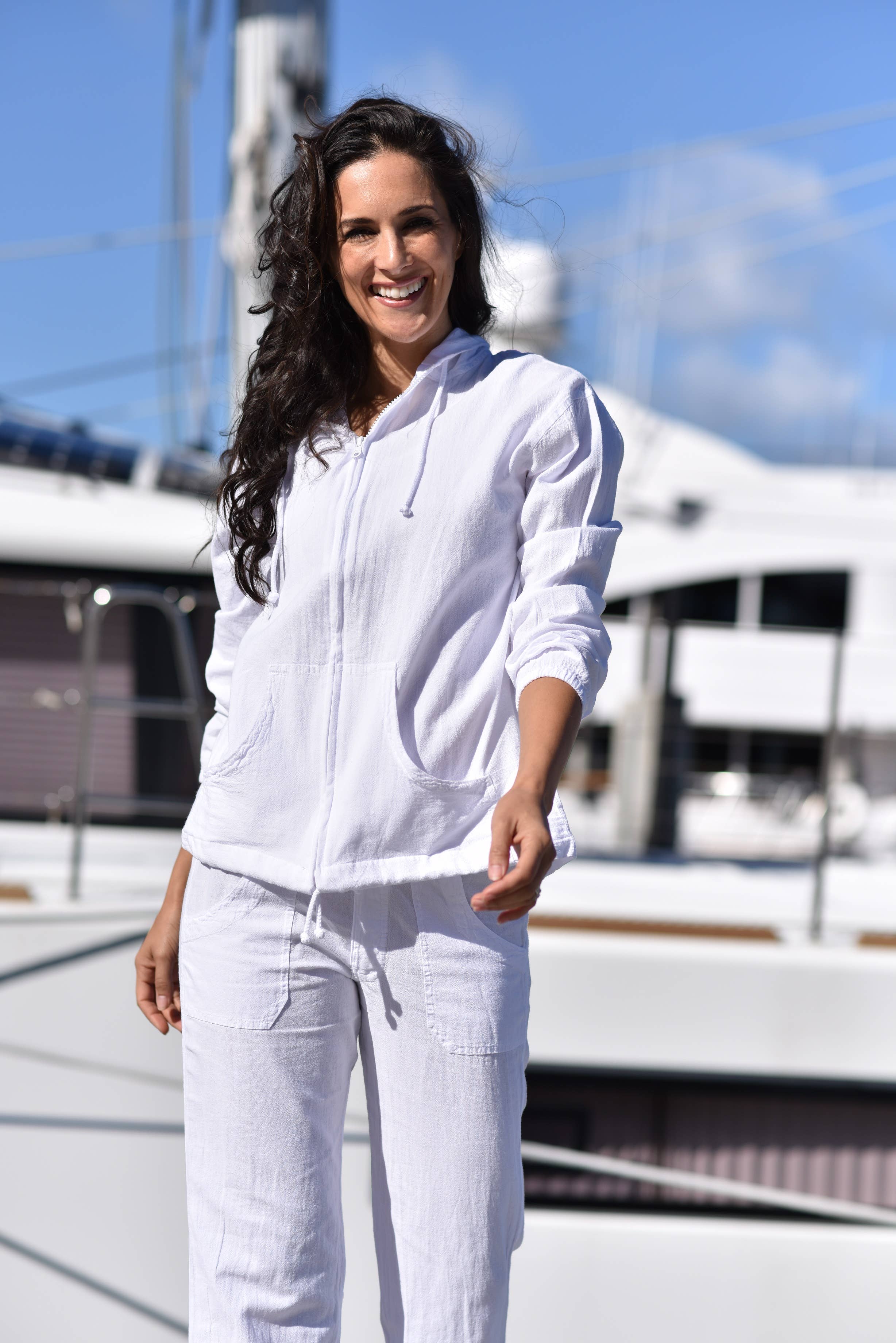 Cotton Natural - Wholesale Hoodie - Women's - Cotton Wind Jacket