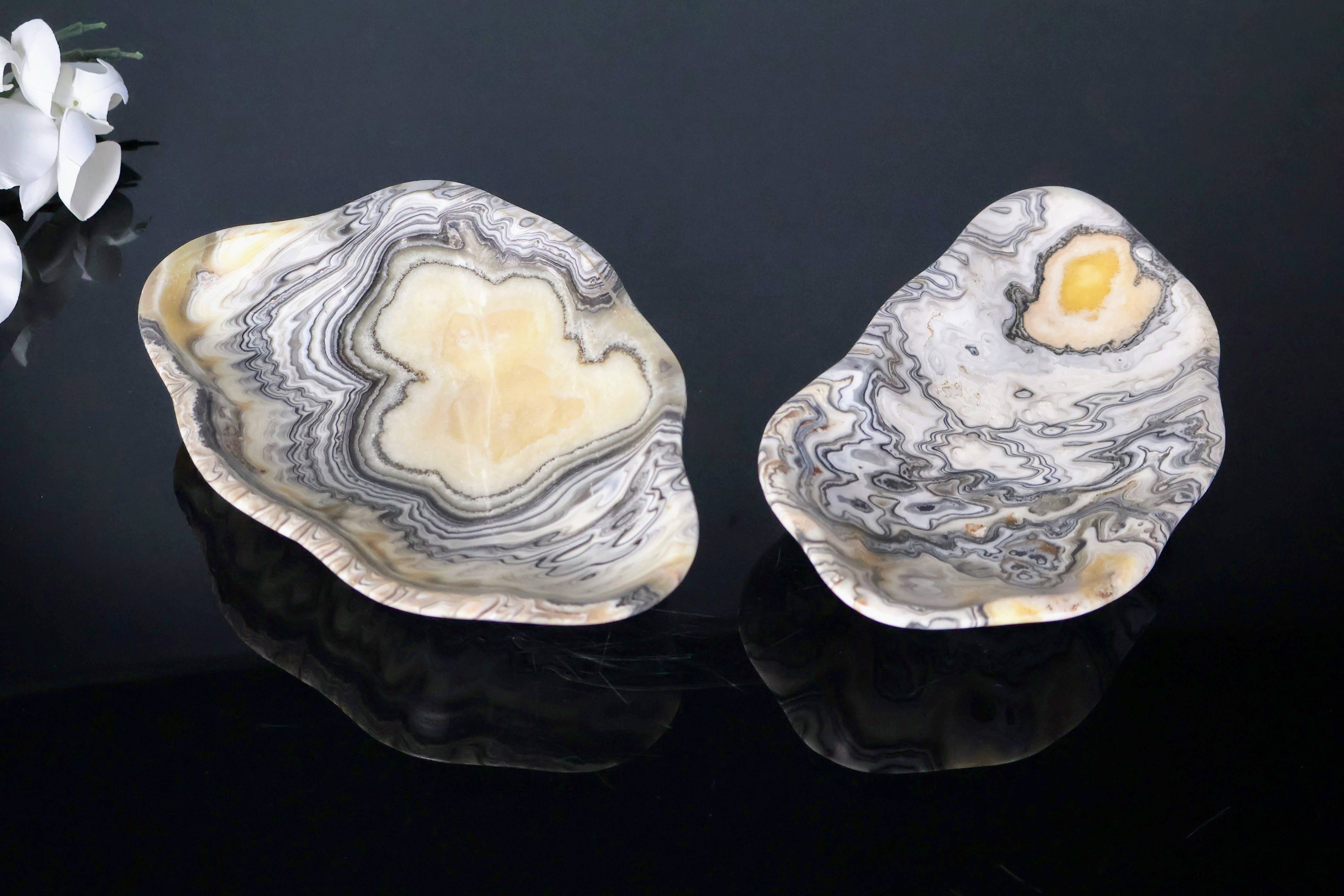 OnyxBowl – Prato de joias por atacado – Pratos de joias Zebra Onyx, Pratos de bugigangas de luxo esculpidos à mão2