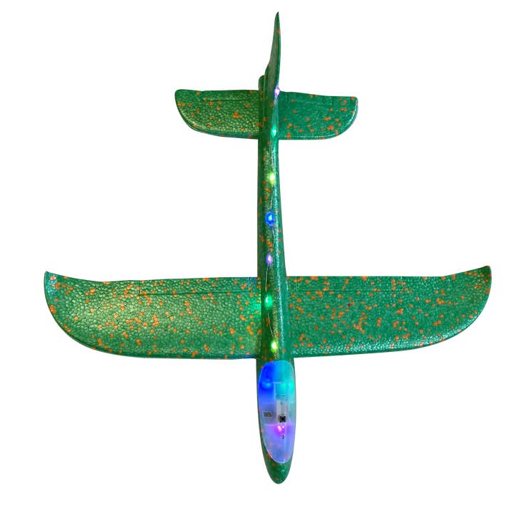 Stream Machine - Wholesale Beach/Pool Toy - Kids & Baby - Deluxe LED Water Sports Glider Plane Throwing Foam Toy