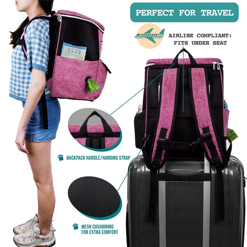PetAmi – wholesale Pet carrier – Cat/dog – Deluxe Pet Travel Set Organizer Backpack33