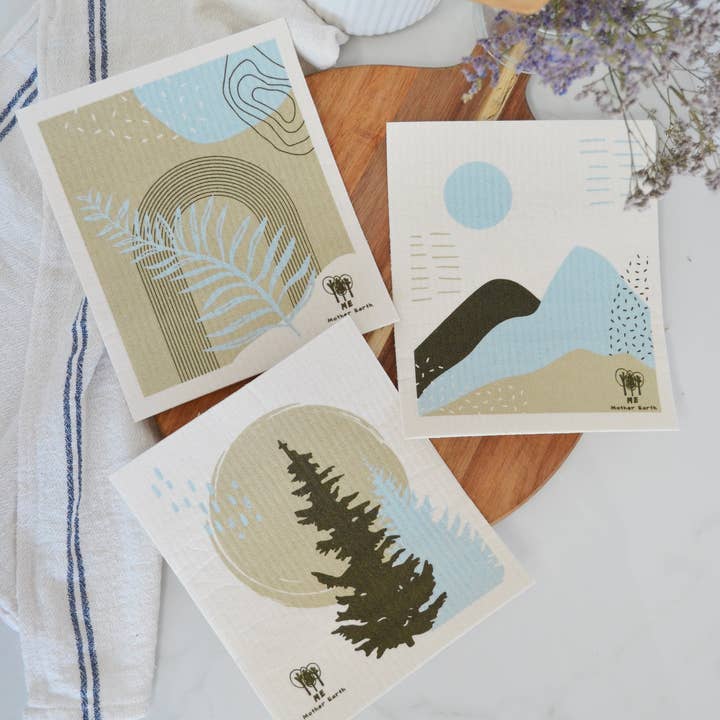 Me Mother Earth - Wholesale Dishcloth - Swedish Dishcloths: 3-pack | Made in Sweden