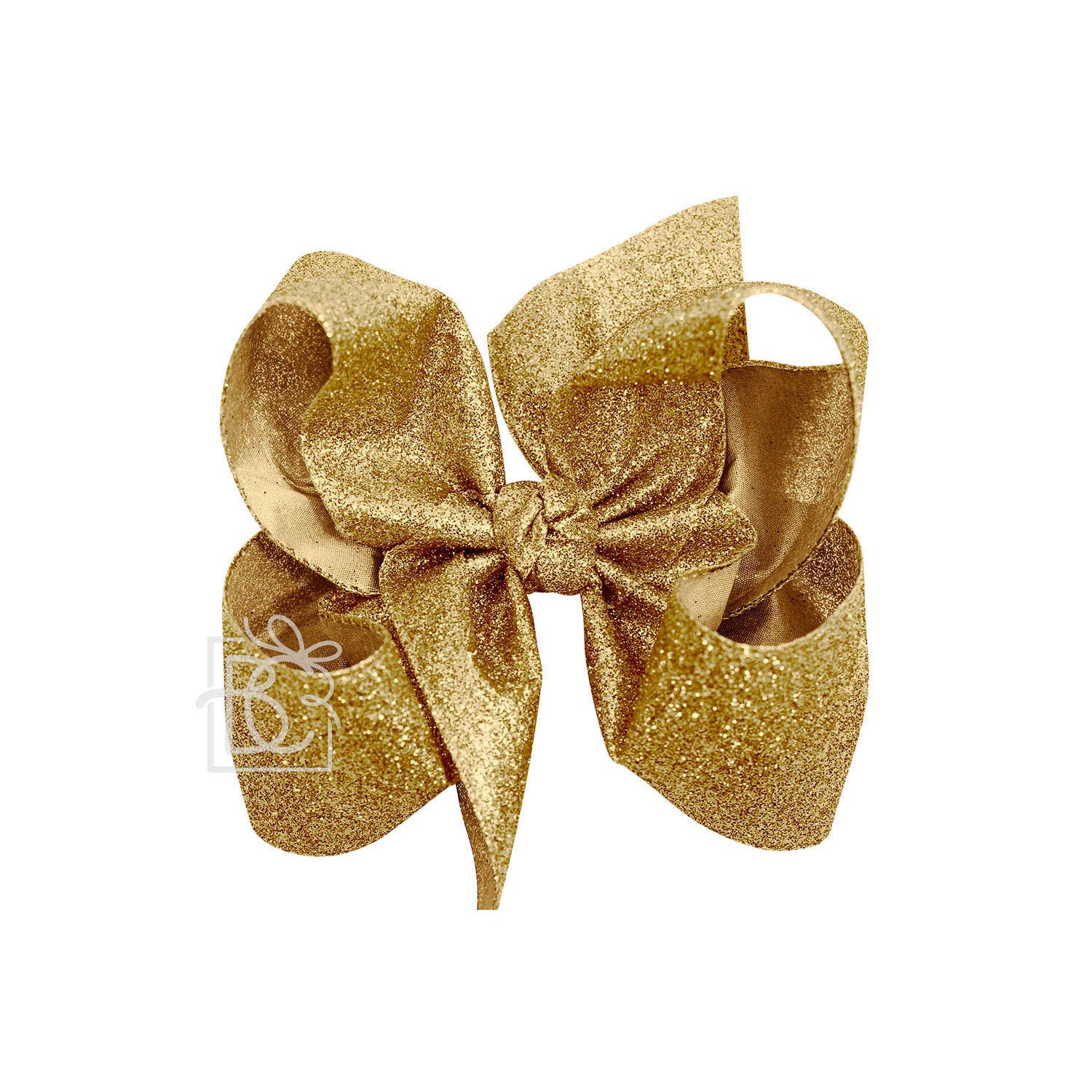 Beyond Creations, LLC - Wholesale Hair Bow - Kids - GLITTER METALLIC BOW ON CLIP57