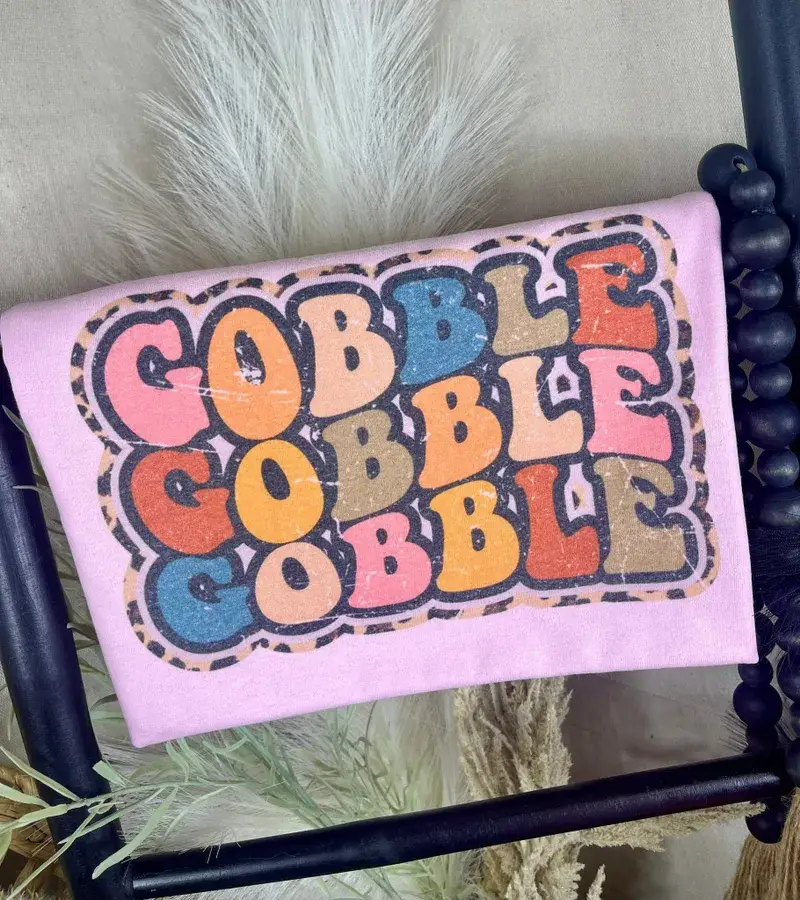 Light Pink Gobble Gobble Gobble (Gildan Tee) for wholesale on Faire0