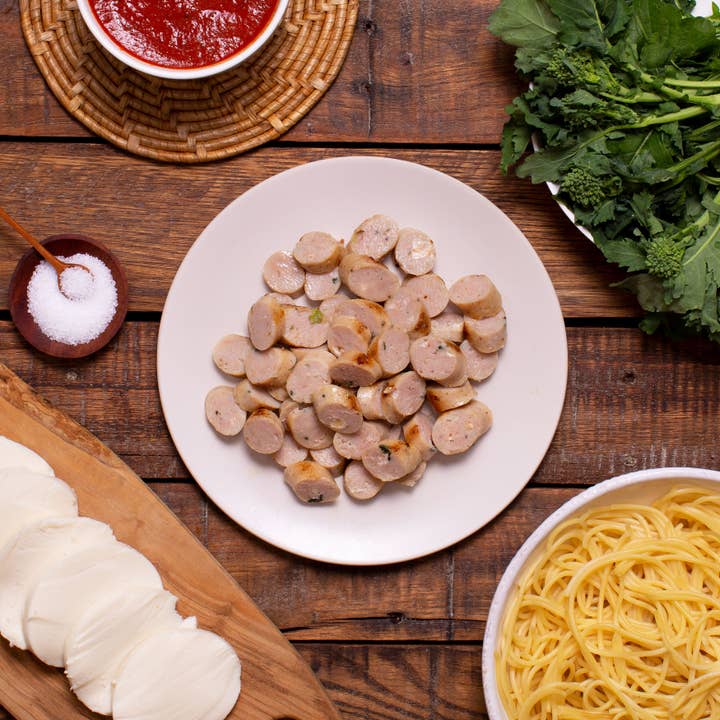 REMOVED BRAND - Wholesale Sausage - 5lb Chicken Sausage Stuffed with Broccoli Rabe & Mozzarella1