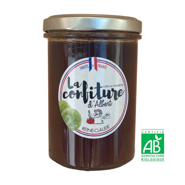 Confiture bio de reine claude pour la vente par La Confiture d'Albert